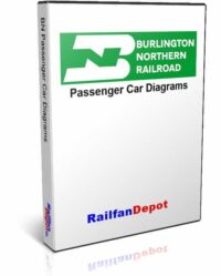 Burlington Northern Passenger Car Diagrams