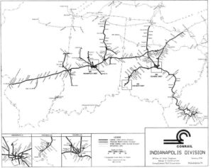 Conrail Indianapolis Division Track Chart 1999 4 Conrail Indianapolis Division Track Chart 1999