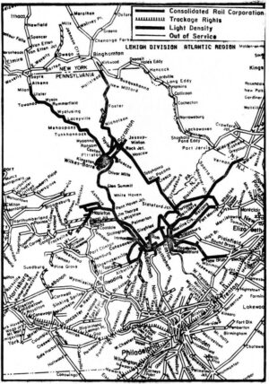 Conrail Lehigh Division Track Chart 1980 3 Conrail Lehigh Division Track Chart 1980