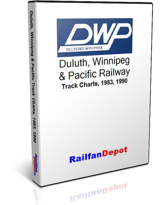 Duluth Winnipeg & Pacific Track Charts 1983 & 1990