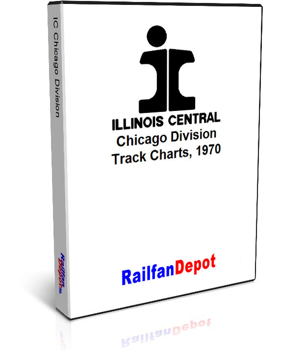 Illinois Central Chicago Division Track Chart 1970