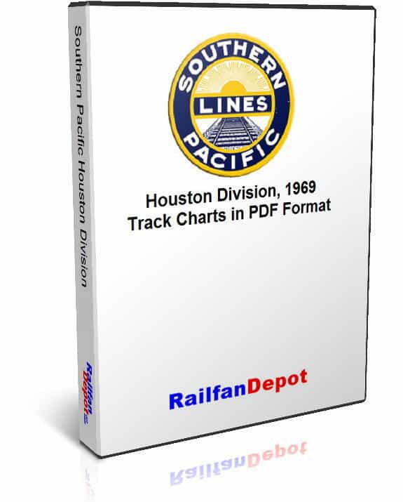 Southern Pacific Houston Division Track Chart 1969