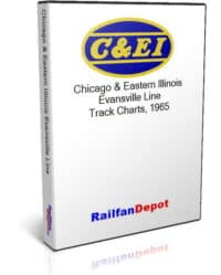 C&EI Track Chart Chicago to Evansville Line 1960