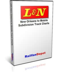 L&N New Orleans to Mobile Subdivision Track Chart