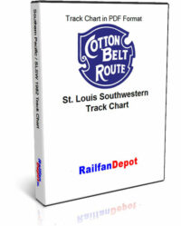 Southern Pacific Cotton Belt System Track Chart 1982