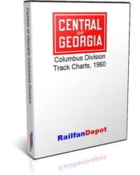 Central of Georgia Track Chart Columbus Division 1960
