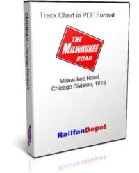 Milwaukee Road Chicago Division Track Chart 1973