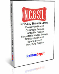 NC&StL Track Chart Set of 7 Branches