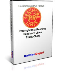 Pennsylvania Reading Seashore Lines Track Chart 1966