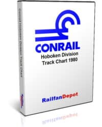 Conrail Hoboken Division Track Chart 1980