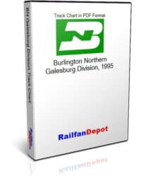 Burlington Northern Galesburg Division Track Chart