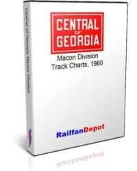 Central of Georgia Track Chart Macon Division 1960