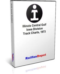 Illinois Central Gulf Iowa Division Track Chart 1973