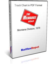 Milwaukee Road Montana Division Track Chart 1976