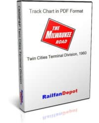 Milwaukee Road Twin Cities Terminal Track Chart 1960