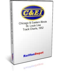 C&EI Track Chart St. Louis Line 1952