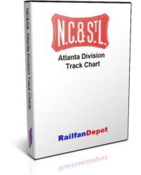 NC&StL Atlanta Division Track Chart Condensed Profile