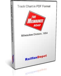 Milwaukee Road Milwaukee Division Track Chart 1954