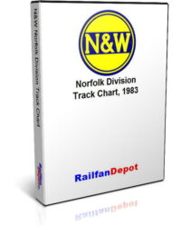 Norfolk & Western Norfolk Division Track Chart 1983