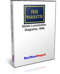 Pere Marquette Steam Engine Locomotive Diagrams